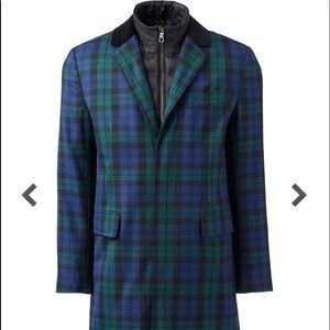 Lands End Blackwatch “Crombie” coat. Mens L(42)